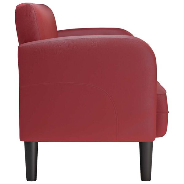vidaXL Loveseat S&oacute;fi V&iacute;nrau&eth;ur 110 cm Gervile&eth;ur