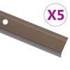 vidaXL Tr&ouml;ppunef L-laga 5 stk &Aacute;l 90 cm Br&uacute;n