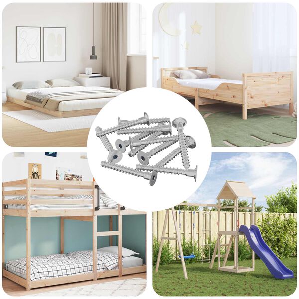 vidaXL Skr&uacute;fa 5143 pcs Sinkh&uacute;&eth;a&eth; 5 x 40 mm J&aacute;rn