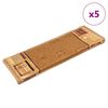 vidaXL &THORN;repamottur Sj&aacute;lfl&iacute;mandi 5 stk. 65x21x4 cm Drappa&eth;ar
