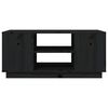 vidaXL Sófaborð Svart 90x49x40,5 cm Gegnheill Fura