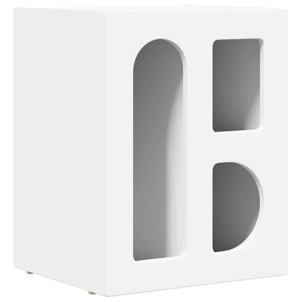 vidaXL N&aacute;ttbor&eth; Hv&iacute;tt 40 x 35 x 50 cm Samsettur vi&eth;ur