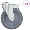 vidaXL Sn&uacute;ningshj&oacute;l me&eth; Boltagati 8 stk. 125 mm