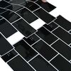 vidaXL Subway fl&iacute;s 10 pcs Svartur 30,5 x 30,5 cm P&oacute;l&yacute;&uacute;retan og PET