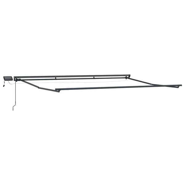 vidaXL Handvirk mark&iacute;sust&ouml;ng me&eth; LED Hv&iacute;t 4 x 2 m