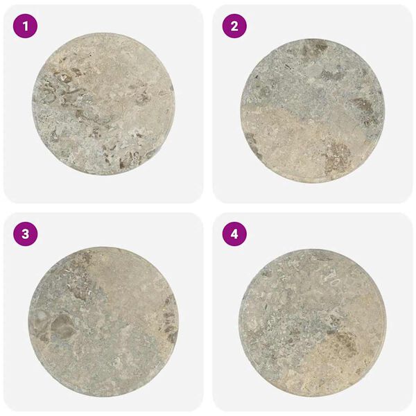 vidaXL Bor&eth;plata Gr&aacute; &Oslash;50x2,5 cm Marmari