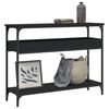 vidaXL Veggbor&eth; me&eth; Hillu Svart 100x29x75 cm Samsettur Vi&eth;ur