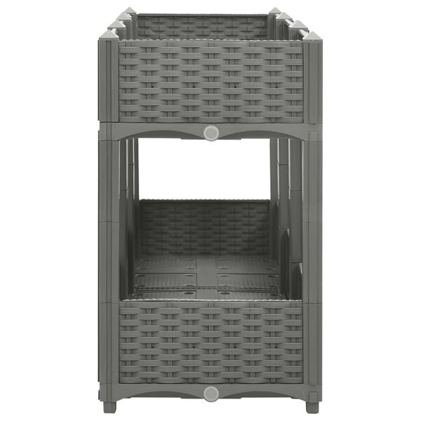 vidaXL Upph&aelig;kka&eth; Bl&oacute;maker 120x40x71 cm P&oacute;l&yacute;pr&oacute;p&yacute;len