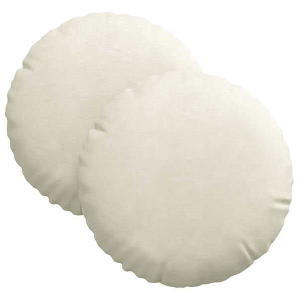 vidaXL Setjp&uacute;&eth;ar 2 pcs Rj&oacute;malitur &Oslash; 40 x 13 cm Flauel