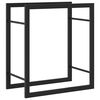 vidaXL Eldivi&eth;argrind M&ouml;tt Sv&ouml;rt 50x28x56 cm St&aacute;l