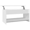 vidaXL S&oacute;fabor&eth; Hv&iacute;tt 102x50x52,5 cm Samsettur Vi&eth;ur