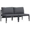 vidaXL Utandyra h&uacute;sg&ouml;gn 2 Stykki Antras&iacute;t 80 x 80 x 71 cm St&aacute;l