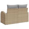 vidaXL Gar&eth;as&oacute;fi Drapplita&eth;ur 124 x 62 x 69 cm p&oacute;l&yacute;rattan
