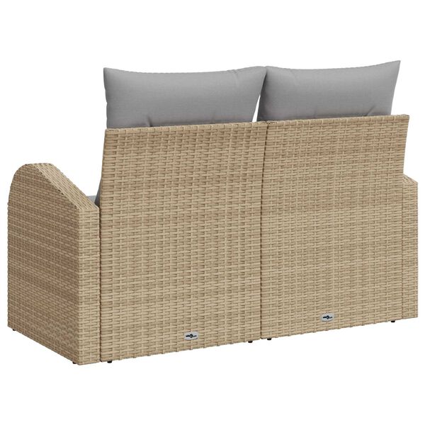 vidaXL Gar&eth;as&oacute;fi Drapplita&eth;ur 124 x 62 x 69 cm p&oacute;l&yacute;rattan
