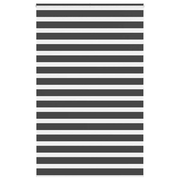 vidaXL Zebra Gard&iacute;na Sv&ouml;rt 140x200 cm Efni Breidd 135,9cm P&oacute;l&yacute;ester