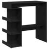 vidaXL Barbor&eth; Svartur Eik 100 x 48 x 101,5 cm Samsettur vi&eth;ur