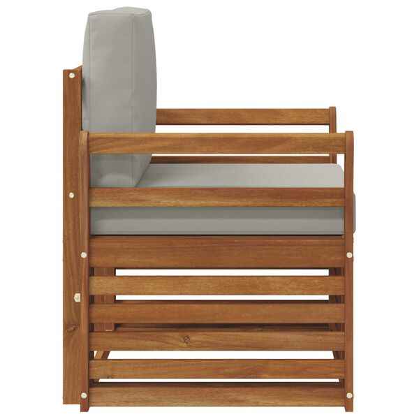 vidaXL &Uacute;ti s&oacute;fasett me&eth; p&uacute;&eth;i N&aacute;tt&uacute;rulegur 75,5 x 63 x 73 cm