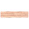 vidaXL Bor&eth;plata Lj&oacute;sbr&uacute;n 180x40x(2-4) cm Me&eth;h&ouml;ndlu&eth; N&aacute;tt&uacute;rul. Br&uacute;nir
