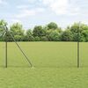 vidaXL Gir&eth;ingarp&oacute;stur Gr&aacute;r 100 x 1,5 m (36 mm net) St&aacute;l og PVC