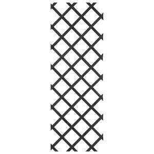 Nature Rimlagrind fyrir Garðinn 50x150 cm Reykgrá Viður