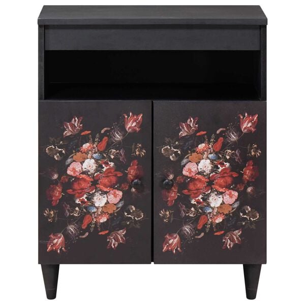 vidaXL Geymsk&aacute;pur me&eth; hur&eth; Marglitur 60 x 33,5 x 75 cm Hart mang&oacute;tr&eacute;