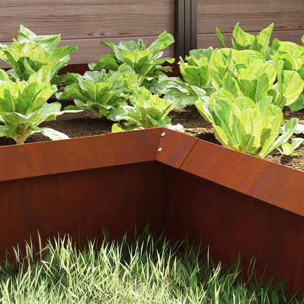 vidaXL Sniglafence Rusty 10 x 10 x 25 cm Ve&eth;ra&eth; st&aacute;l