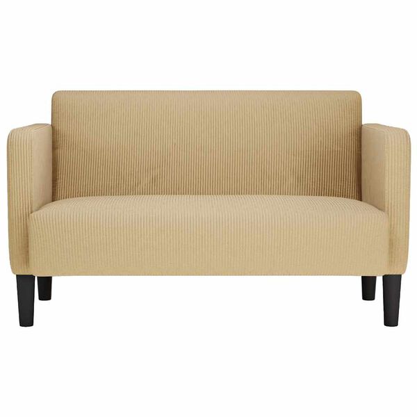 vidaXL Loveseat S&oacute;fi Gr&aelig;ngr&aacute;r 109 cm corduroy D&uacute;kur