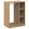vidaXL Geymsluk&aacute;pur me&eth; hillu me&eth; geymslu Artisan Eik 77 x 48 x 102 cm
