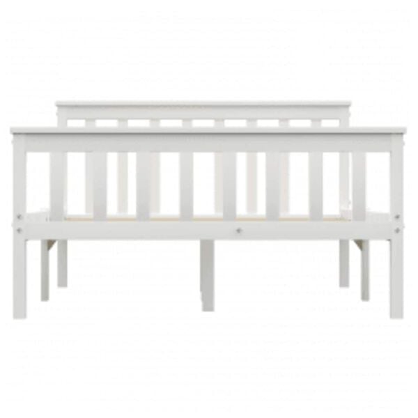 vidaXL R&uacute;mgrind Hv&iacute;t Gegnheil Fura 120x200 cm