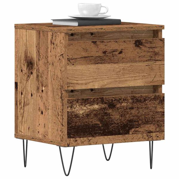 vidaXL Noat&ouml;flu sk&aacute;pur Gamalt vi&eth;ur 40 x 35 x 50 cm Samsettur vi&eth;ur