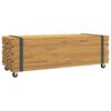 vidaXL S&oacute;fabor&eth; 110x45x35 cm Gegnheill Tekkvi&eth;ur