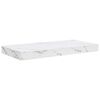 vidaXL Vegghylla Hv&iacute;tt marmara 50 x 23 x 4 cm Samsettur vi&eth;ur