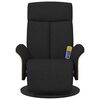vidaXL Nudd Recliner St&oacute;ll Svartur 79 x 87 x 104,5 cm d&uacute;kur