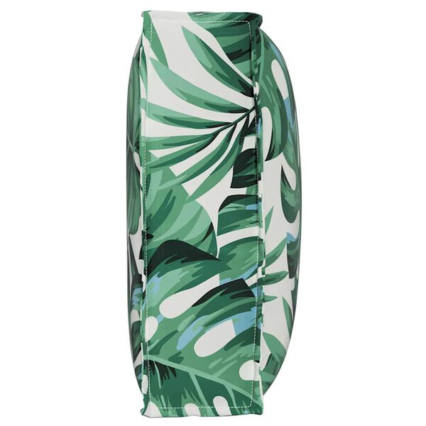 vidaXL Brettpúði fyrir bakstoð Laufmynstur 50 x 40 x 12 cm Oxford efni