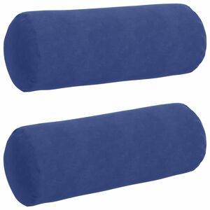 vidaXL Bolster P&uacute;&eth;ar 2 pcs L&ouml;greglu bl&aacute;r &Oslash; 25 x 70 cm Korduroy efni