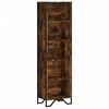 vidaXL B&oacute;kahilla Reykt&oacute;na Eikarlitur 50x31x169 cm Samsettur Vi&eth;ur