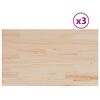 vidaXL Bor&eth;pl&ouml;tur 3 stk. 80x47x2,5 cm R&eacute;tthyrnd Gegnheil Fura
