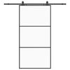 vidaXL rennihur&eth; me&eth; v&eacute;lb&uacute;na&eth;arsetti Svart 102x205 cm ESG Gler