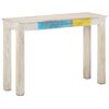 vidaXL Veggbor&eth; Hv&iacute;tt 115x35x77 cm Gr&oacute;fur Mang&oacute;vi&eth;ur