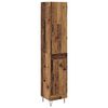 vidaXL H&aacute;bor&eth; Gamall vi&eth;ur 34,5 x 34 x 90 cm Samsettur vi&eth;ur