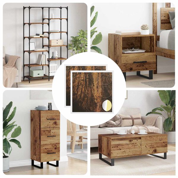 vidaXL Sj&aacute;lfl&iacute;mplata fyrir skr&uacute;fur 2 pcs Gamalt timbur &Oslash; 20 x 0,5 mm