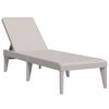 vidaXL S&oacute;lbekkur Mj&oacute;lkurkaffilita&eth;ur 186x60x29 cm PP
