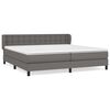 vidaXL H&oacute;lfa&eth; Springr&uacute;m me&eth; D&yacute;nu Gr&aacute;tt 200x200 cm Gervile&eth;ur