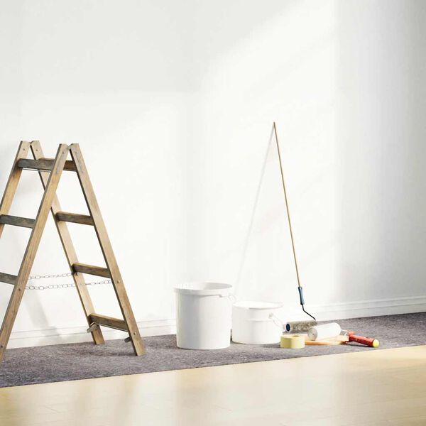 vidaXL Stamur Málningardúkur Flísefni 25 m 220 g/m² Grár