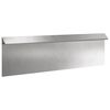 vidaXL Sniglafence Silfur 100 x 3,5 x 25 cm Ry&eth;fr&iacute;tt St&aacute;l
