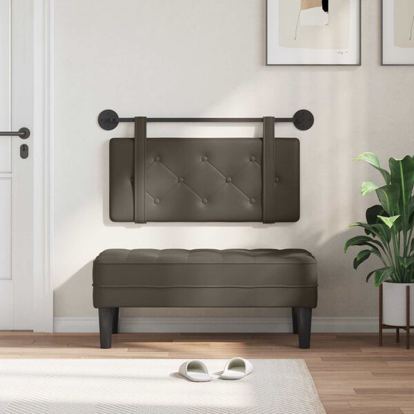 vidaXL Hengisk&aacute;li Vegghengt Gr&aacute;r 90 cm Gervile&eth;ur