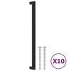 vidaXL Sk&aacute;pur Handf&ouml;ng 10 stk Svart 320 mm Ry&eth;fr&iacute;tt St&aacute;l