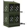 vidaXL kj&uacute;klingahrei&eth;urbox me&eth; 4 h&oacute;lfum Olive Green Metal