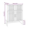 vidaXL Sideboard Svartur 60x30x75 cm Samsettur Viður