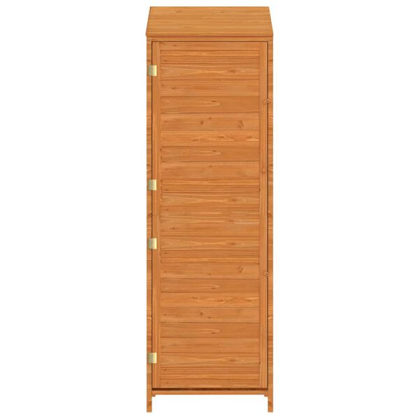 vidaXL Garðskúr Brúnn 55x52x174,5 cm Gegnheill Þinur